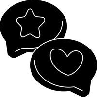 pictogramme de bulles de conversation